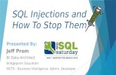 SQL Injections - 2016 - Huntington Beach