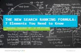 The New Search Ranking Formula: 7 Elements You Need to Know