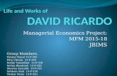 David ricardo life & works