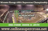 Monster Energy AMA Supercross Anaheim 1 live online coverage