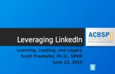ACBSP 2015 PPT Leveraging LinkedIn