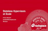 Stateless Hypervisors at Scale