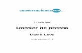 Dossier de prensa Conversaciones con David Levy