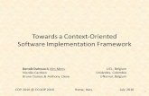 Towards a Context-Oriented Software Implementation Framework