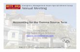 Accounting for the Gamma Source Term