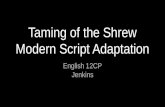 Taming of the shrew script project