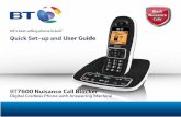 BT 7600 Digital Cordless Phone User Guide