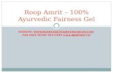 Roop amrit – 100% ayurvedic fairness gel