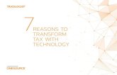 7 reasons to transform Tax with Technology