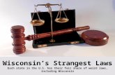 Wisconsin’s Strangest Laws