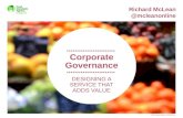 Corporate Governance: Designing a service that adds value