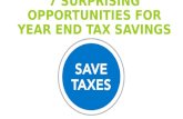 7 Suprising Opportunities For Year End Tax Savings