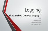 Logging that makes DevOps happy
