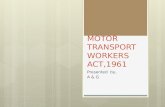 MOTOR TRANSPORT WORKERS ACT