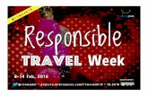 Responsible Travel Week 2016 #rtweek16