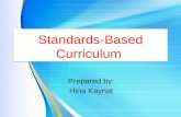 Standards based curriculum