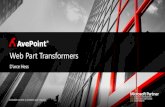 Web Part Transformers – More than Meets the Eye