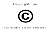 Copyright law for middle school students