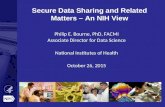 Secure Data Sharing and Related Matters – An NIH View