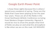 Google earth powerpoint  jw