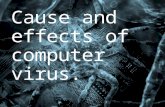 Cause and effects of computer virus