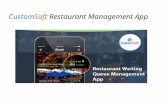 Custom soft restaurant queue management app