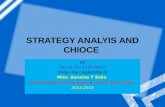 Strategy analyis and chioce