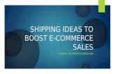 Shipping ideas to boost e commerce sales ppt