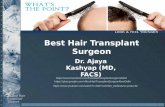 Dr kashyap best hair transplant surgeon in Delhi