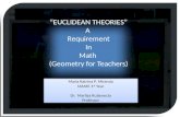 Euclidean theories