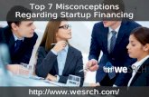 Top 7 Misconceptions Regarding Startup Financing