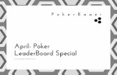 Poker tournaments- April