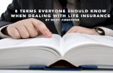 8 terms everyone should know when dealing with life insurance by marc firestone