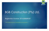 BGB Construction (Pty) Ltd   Profile