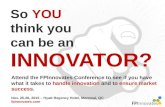 So you think you can be an INNOVATOR?