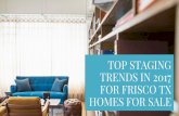 Top Staging Trends in 2017 for Frisco TX Homes for Sale