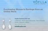 Purchasing Women’s Earrings from an Online Store