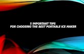 Keyword Main - 5 important tips for choosing the best portable ice maker