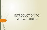 Intro to media studies