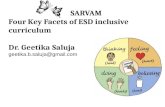 The four key facets of ESD inclusive curriculum by Dr. Geetika Saluja
