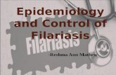 Epidemiology and control of filariasis (Lymphatic Filariasis) in India