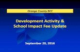 Development Activity & School Impact Fee Update - 2016-9-20