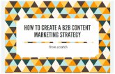 How to Create a B2B Content Marketing Strategy From Scratch