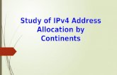 IPv4 Address Allocation by Continents