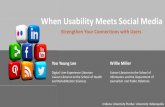 When Usability Meets Social Media: Strengthen Your Connections with Users