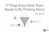 3 things for sales teams 2017