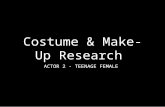 Actor 2 (josie)   outfit, makeup and hair research