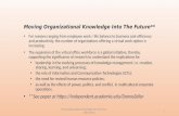 Moving Organizational Knowledge into the Future