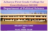 Political science ppt presentation during naac peer team visit