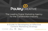 A Guide to developing an Effective Content Marketing Strategy